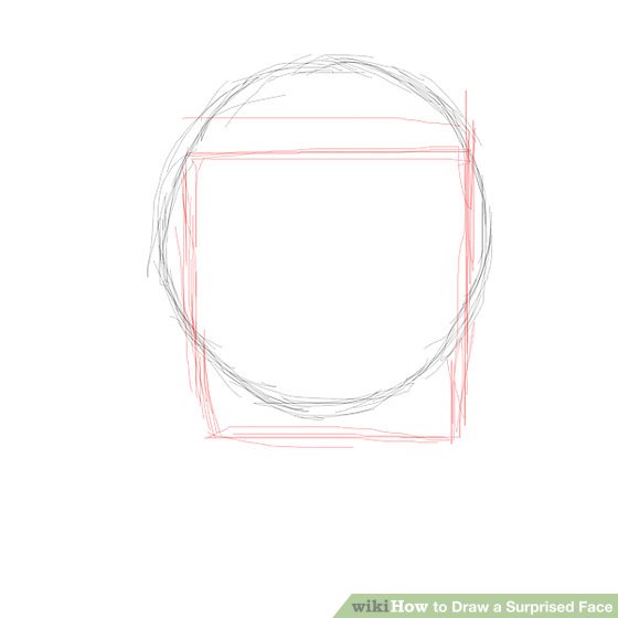 560x560 how to draw a surprised face steps - Shocked Face Drawing