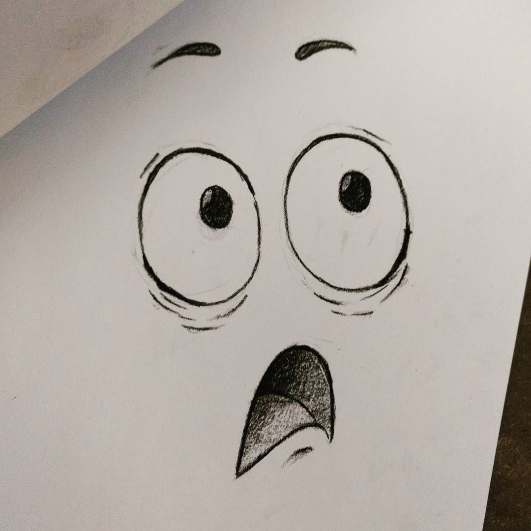 Shocked Face Drawing at Explore collection of