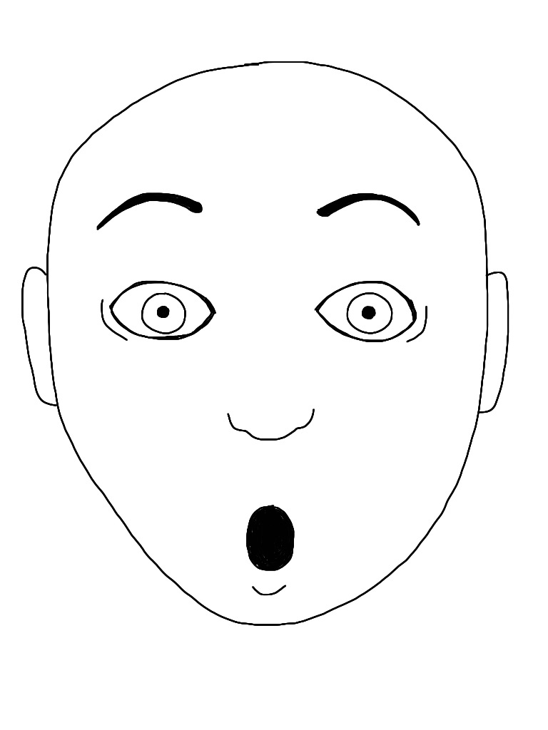Shocked Face Drawing at Explore collection of
