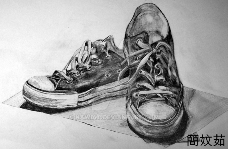 800x524 My Converse Shoes - Shoe Art Drawing