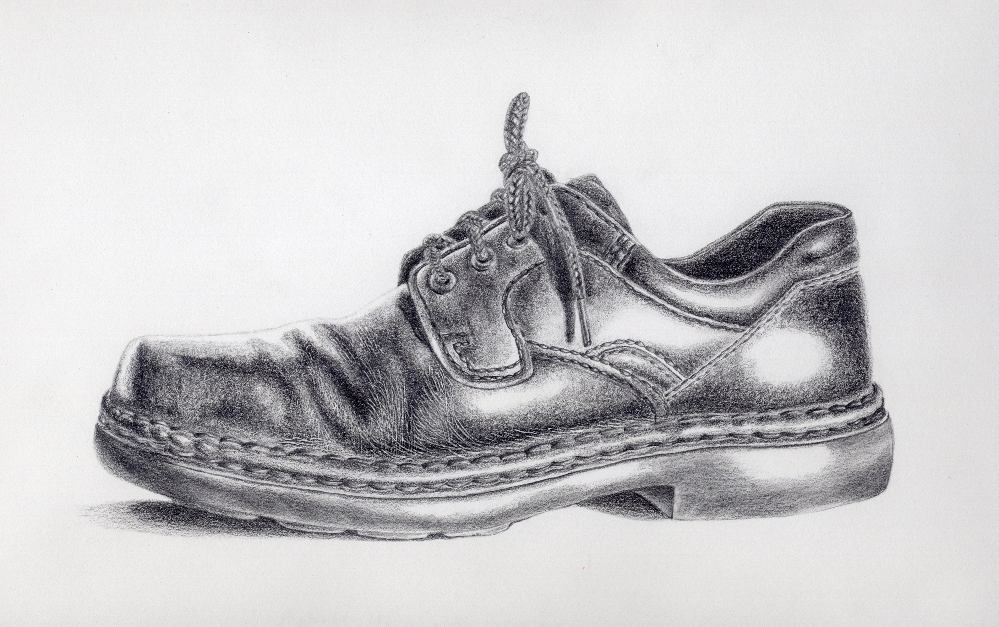 3180x1995 the shoe, completed m miller art - Shoe Art Drawing