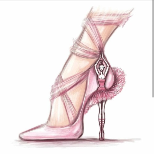 500x504 artsy shoes tumblr - Shoe Art Drawing