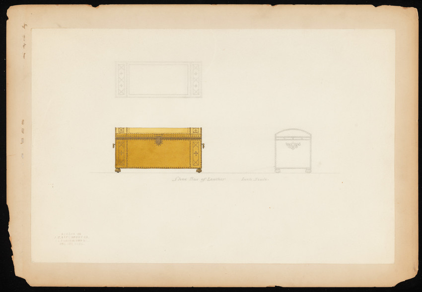 850x587 Shoe Box Of Leather Historic New England - Shoe Box Drawing