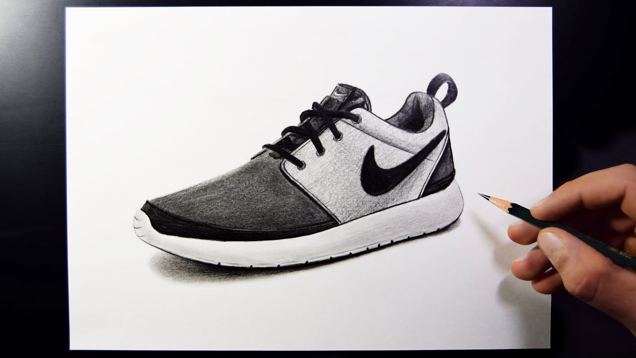 1280x720 How To Draw Nike Shoes - Shoe Drawing