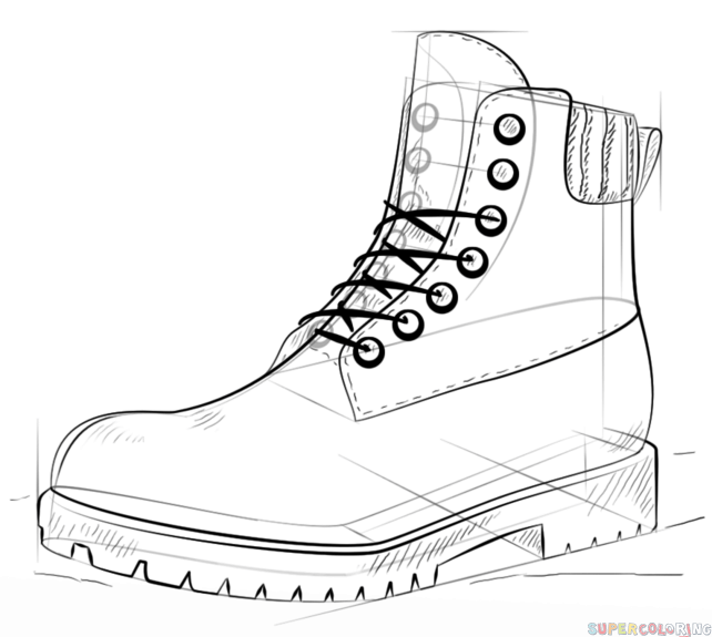 642x575 Shoe Drawing Images Drawing Skill - Shoe Drawing