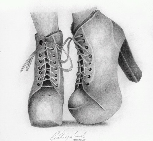 500x461 Shoe Drawing Discovered - Shoe Drawing