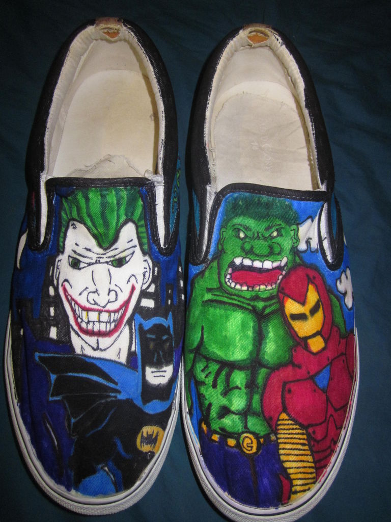 768x1024 Drawing On Canvas Shoes Guide Steps - Shoe Drawing