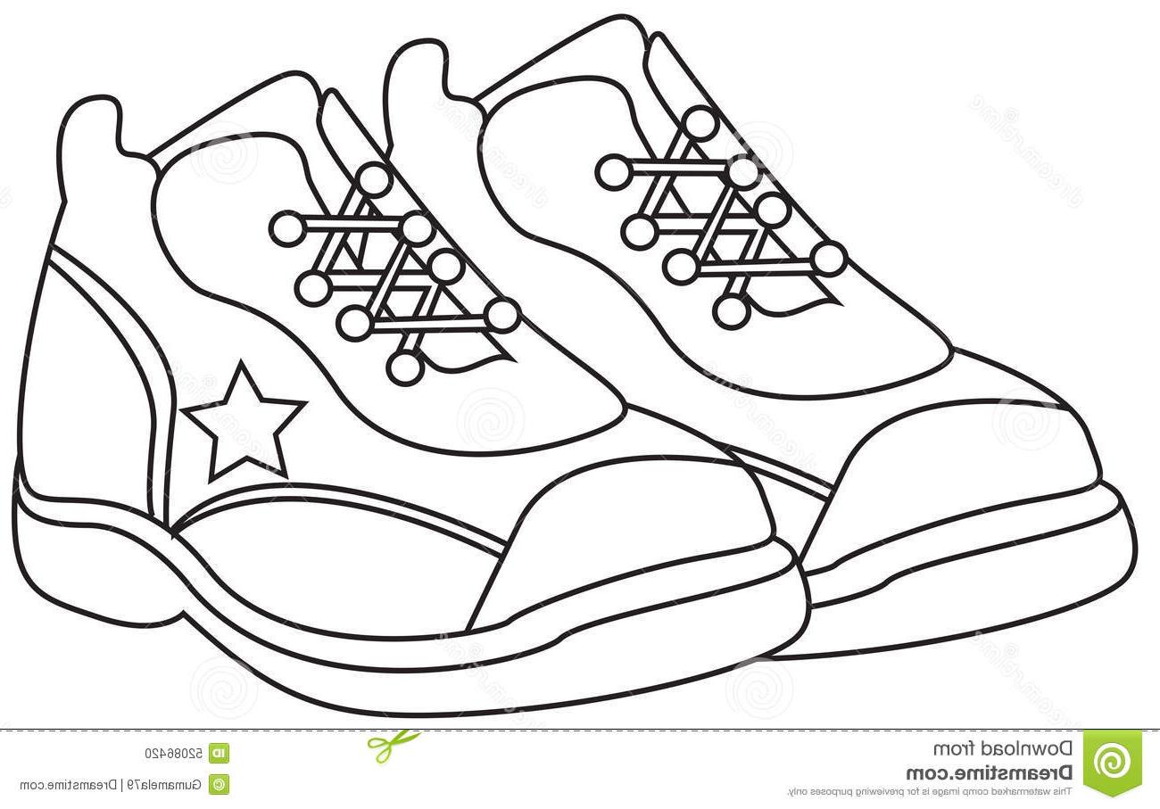 1300x907 hd shoes to color printable image shoes image gallery - Shoe Drawing For Kids