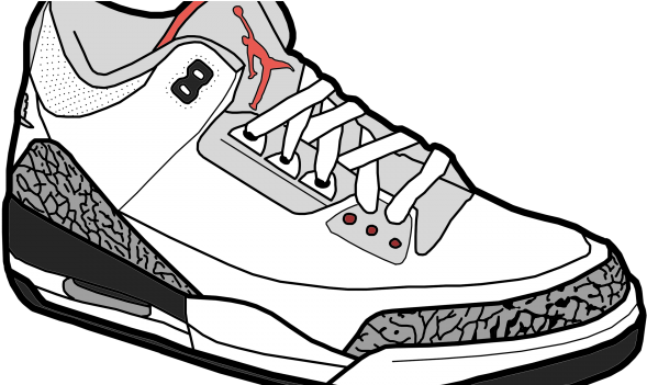 589x351 download air jordan shoe drawings air jordan sneaker clipart - Shoe Drawing Jordans