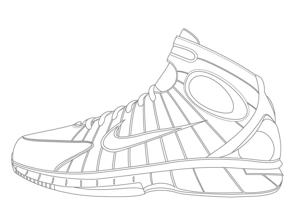 1024x768 Huge Collection Of 'jordan Drawing Shoes' Download More Than - Shoe Drawing Jordans