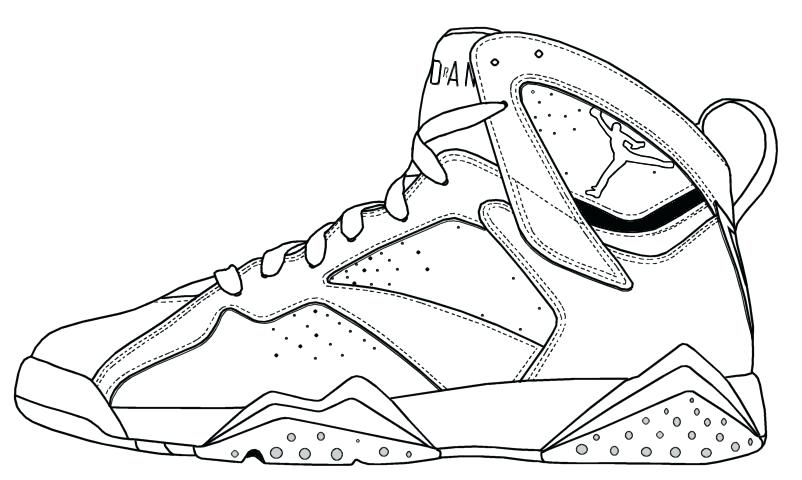 Shoe Drawing Jordans at PaintingValley.com | Explore collection of Shoe