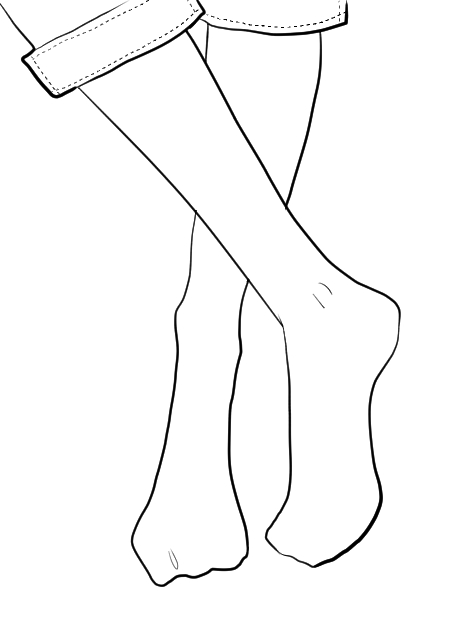 450x620 How To Draw Sneakers - Shoe Drawing Template