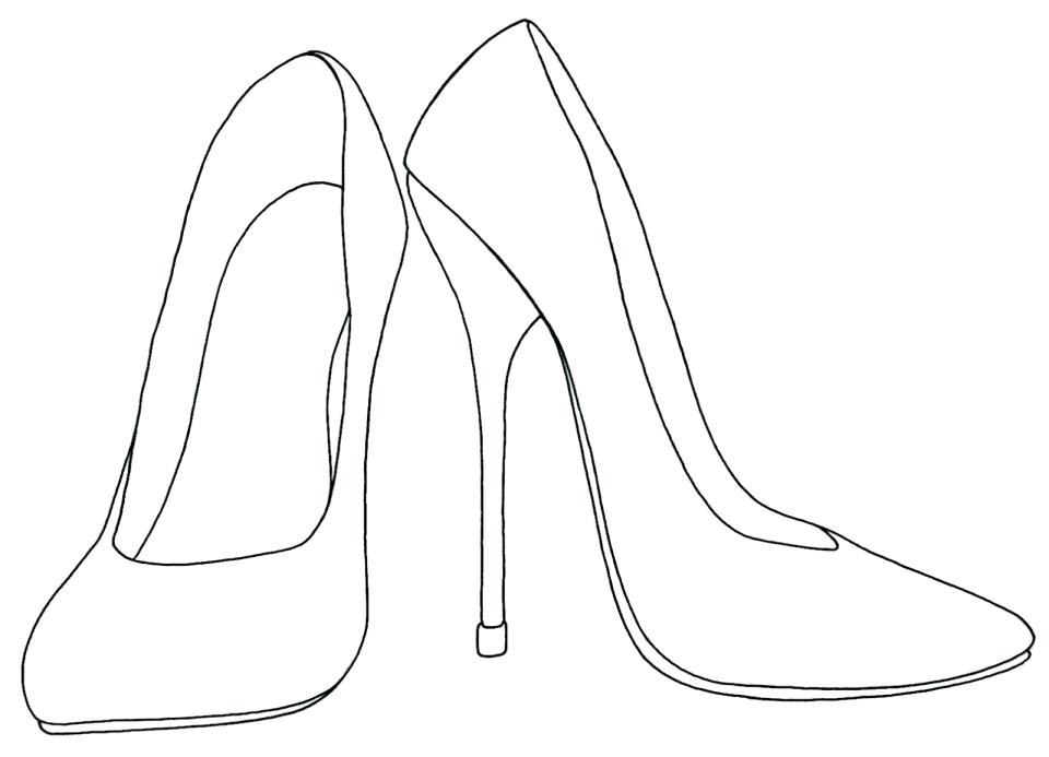 960x693 shoe print template printable templates free shoe print template - Shoe Drawing Template