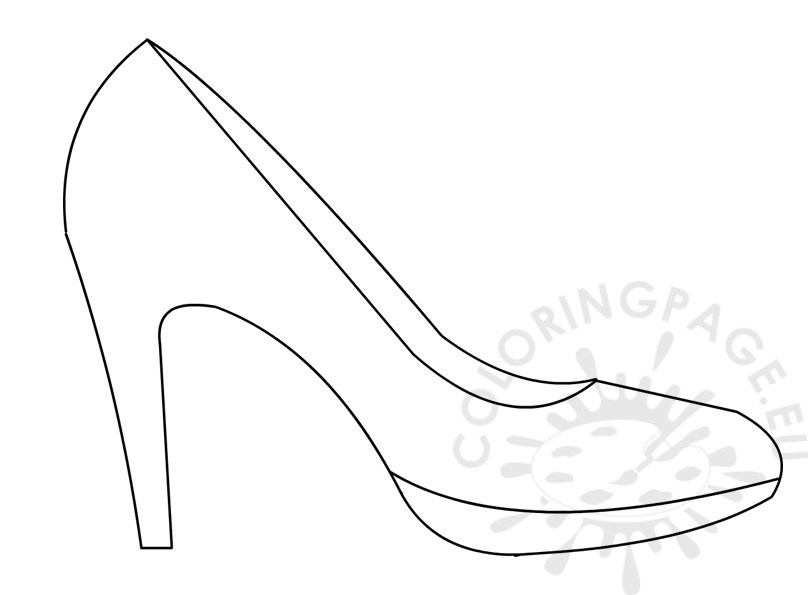808x595 shoe drawing template save template - Shoe Drawing Template