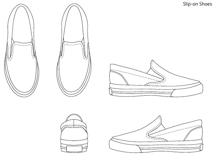 Shoe Drawing Template at Explore collection of