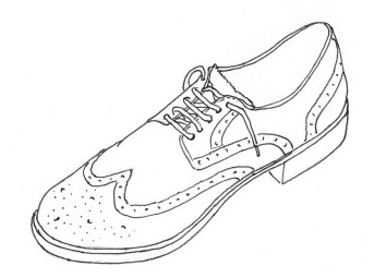 343x255 Contour Line Shoes Crazy Socks - Shoe Line Drawing