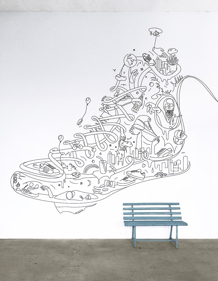 839x1080 Dft - Shoe Line Drawing