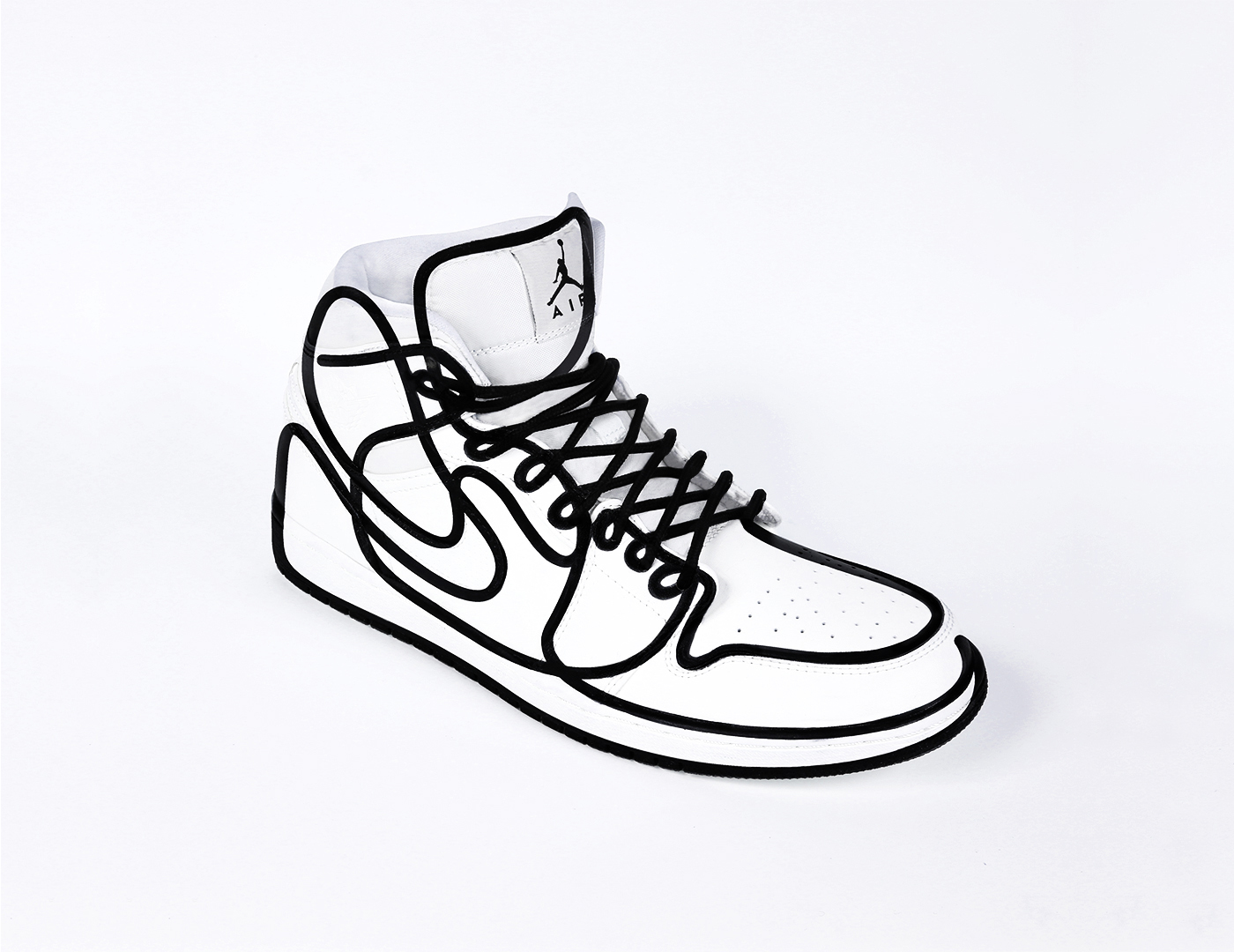 1400x1080 Intangible Object - Shoe Line Drawing