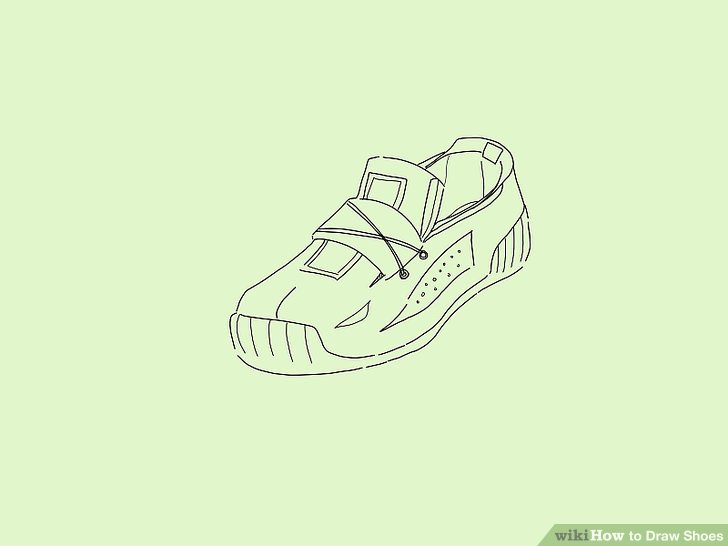 728x546 Ways To Draw Shoes - Shoe Line Drawing