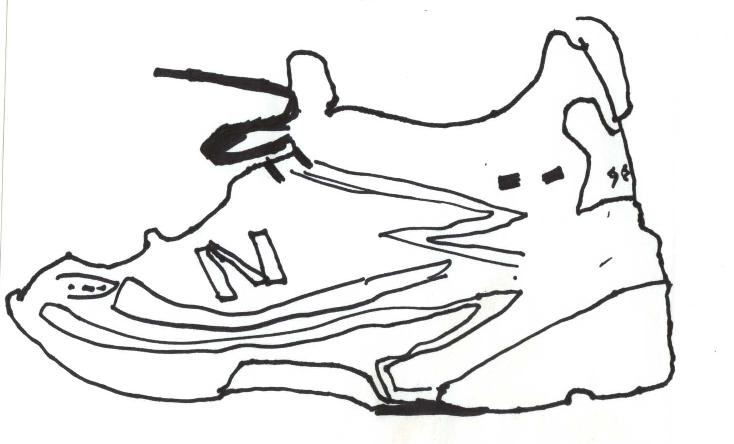 734x444 Drawing Shoes Shoe Line For Free Download - Shoe Line Drawing