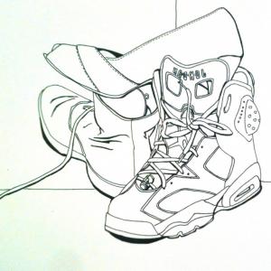 300x300 Lovely Examples Of Contour Line Drawing Shoes Faalconn - Shoe Outline Drawing
