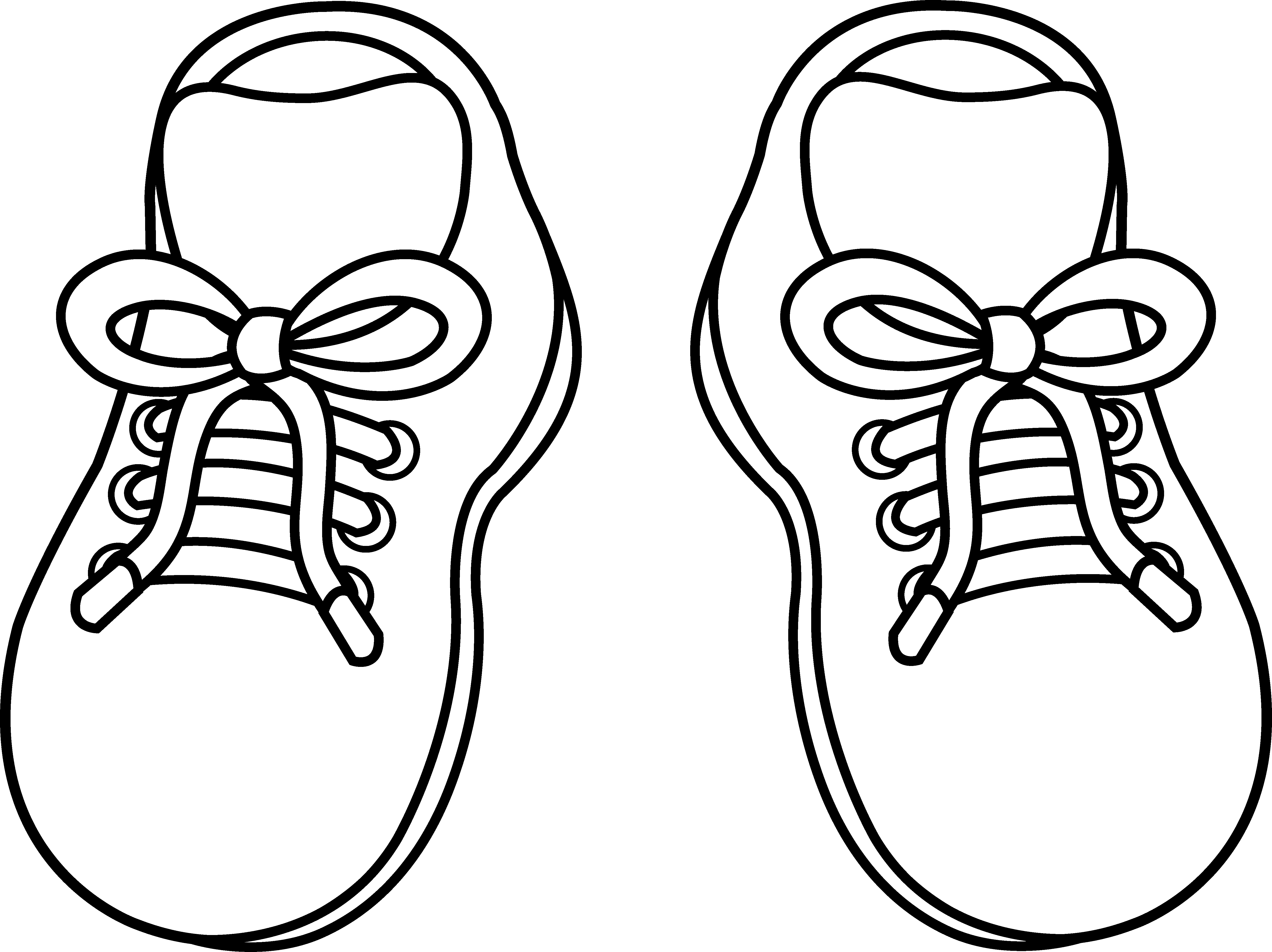 5540x4147 Shoe Outline Clipart Great Free Clipart, Silhouette, Coloring - Shoe Outline Drawing