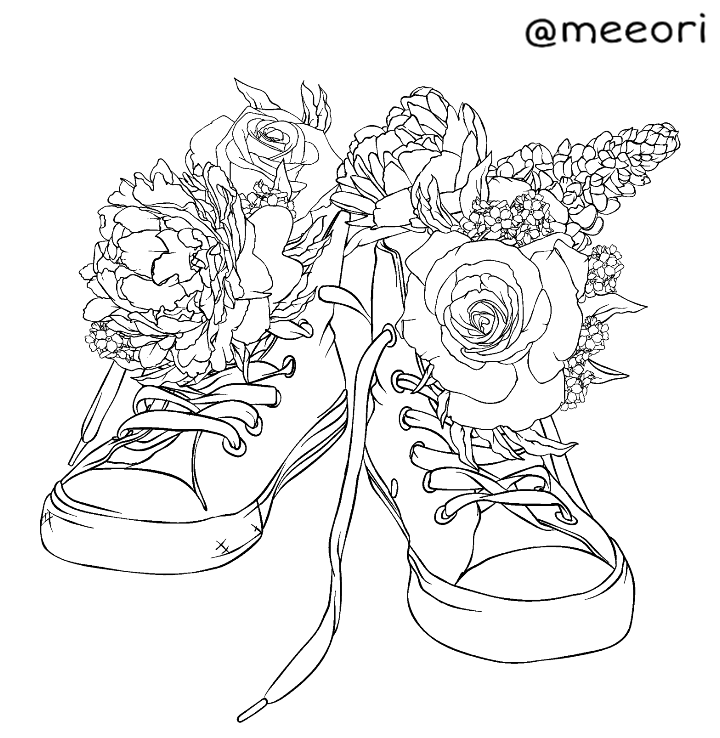 Shoe Outline Drawing at PaintingValley.com | Explore collection of Shoe ...