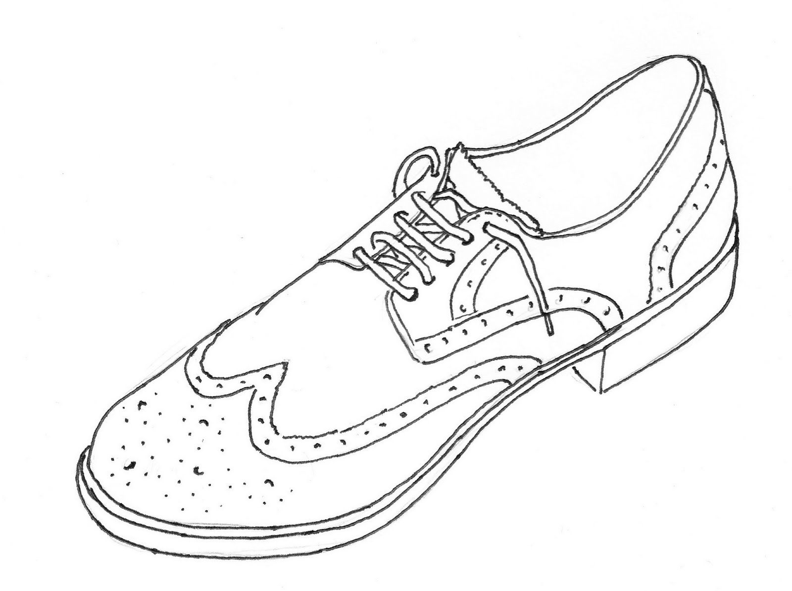 Shoe Outline Drawing at Explore
