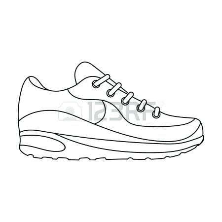 Shoe Outline Drawing at PaintingValley.com | Explore collection of Shoe ...