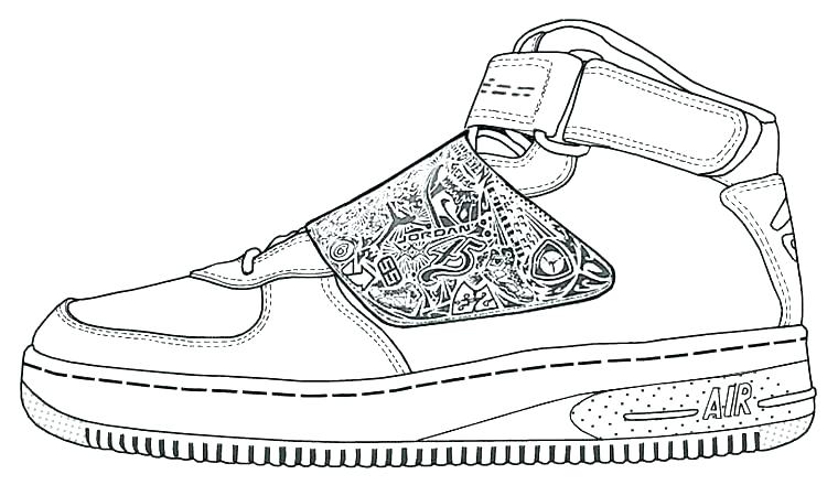 760x440 Design Your Own Shoe Coloring - Shoe Outline Drawing