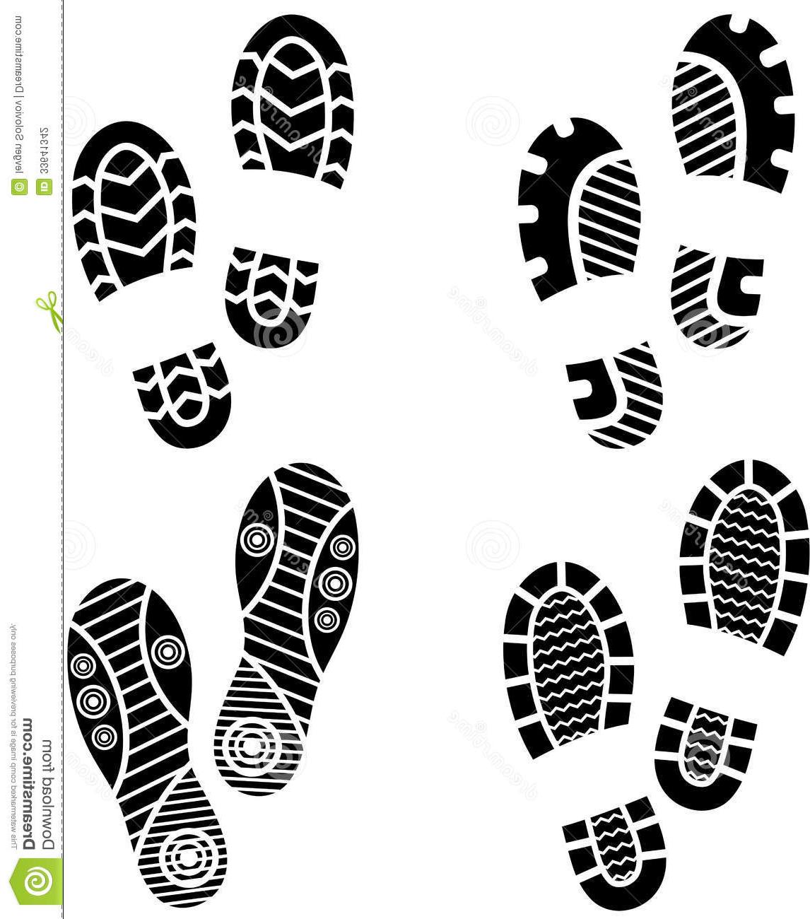 Shoe Print Drawing at PaintingValley.com | Explore collection of Shoe ...