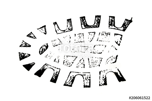 500x334 Shoe Print Isolated On White Background Stock Photo And Royalty - Shoe Print Drawing