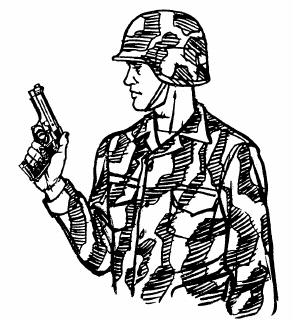 297x320 fileshooting pistol ready - Shooting Drawing