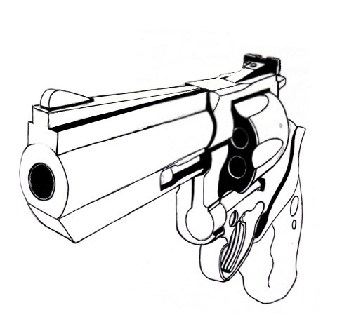 497x462 How To Draw A Gun Full Tutorial Feltmagnet - Shooting Drawing