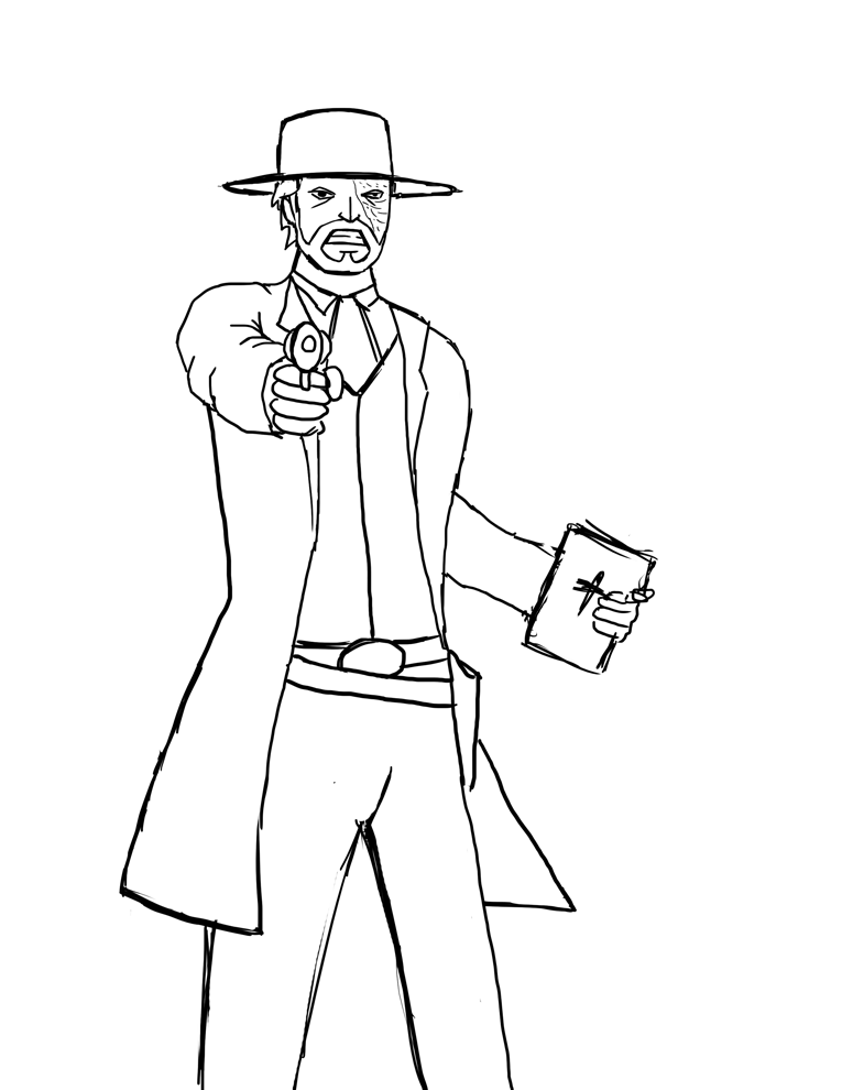 765x990 Character Drawing - Shooting Drawing