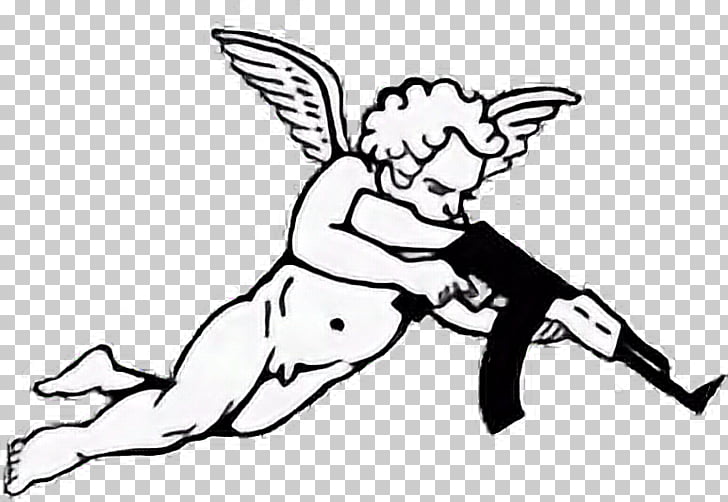 728x502 ak tattoo drawing firearm cupid, cupid shooting ak - Shooting Drawing
