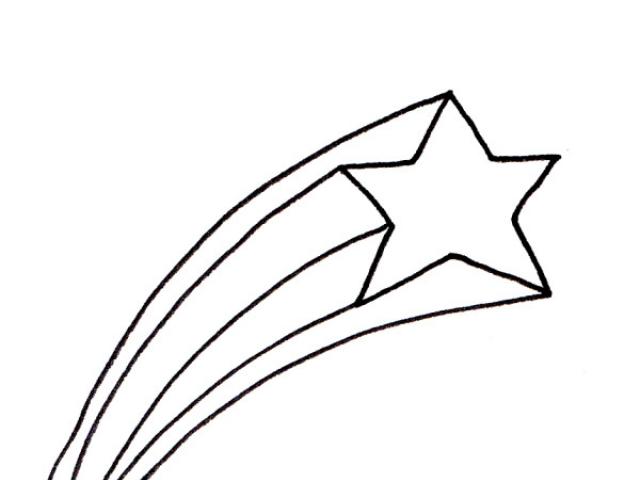640x480 shooting star drawing - Shooting Star Drawing