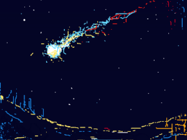 640x480 shooting star drawing - Shooting Star Drawing