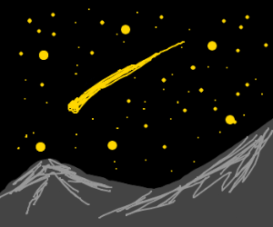 300x250 shooting star drawing - Shooting Star Drawing