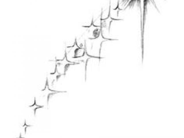 640x480 drawn shooting star - Shooting Star Drawing