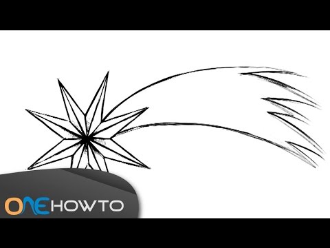 480x360 how to draw a shooting star for christmas - Shooting Star Line Drawing