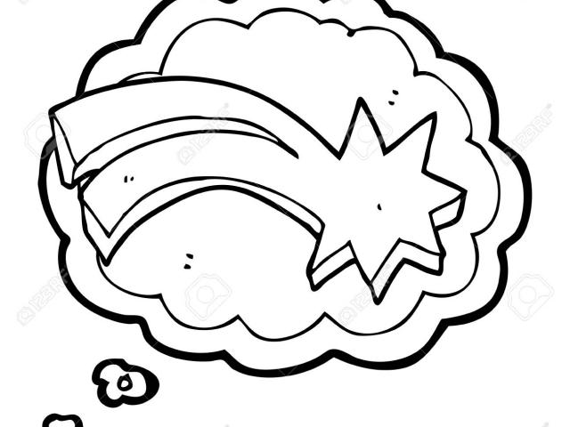 640x480 drawn shooting star line - Shooting Star Line Drawing