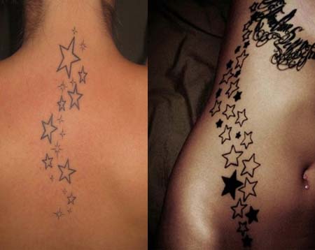 450x358 shooting star tattoos ideas, designs meaning - Shooting Star Tattoo Drawings