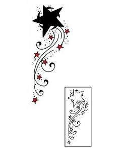 236x292 Star Tattoo Designs For Women - Shooting Star Tattoo Drawings