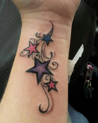 396x496 beautiful shooting star tattoo designs, ideas and meaning - Shooting Star Tattoo Drawings