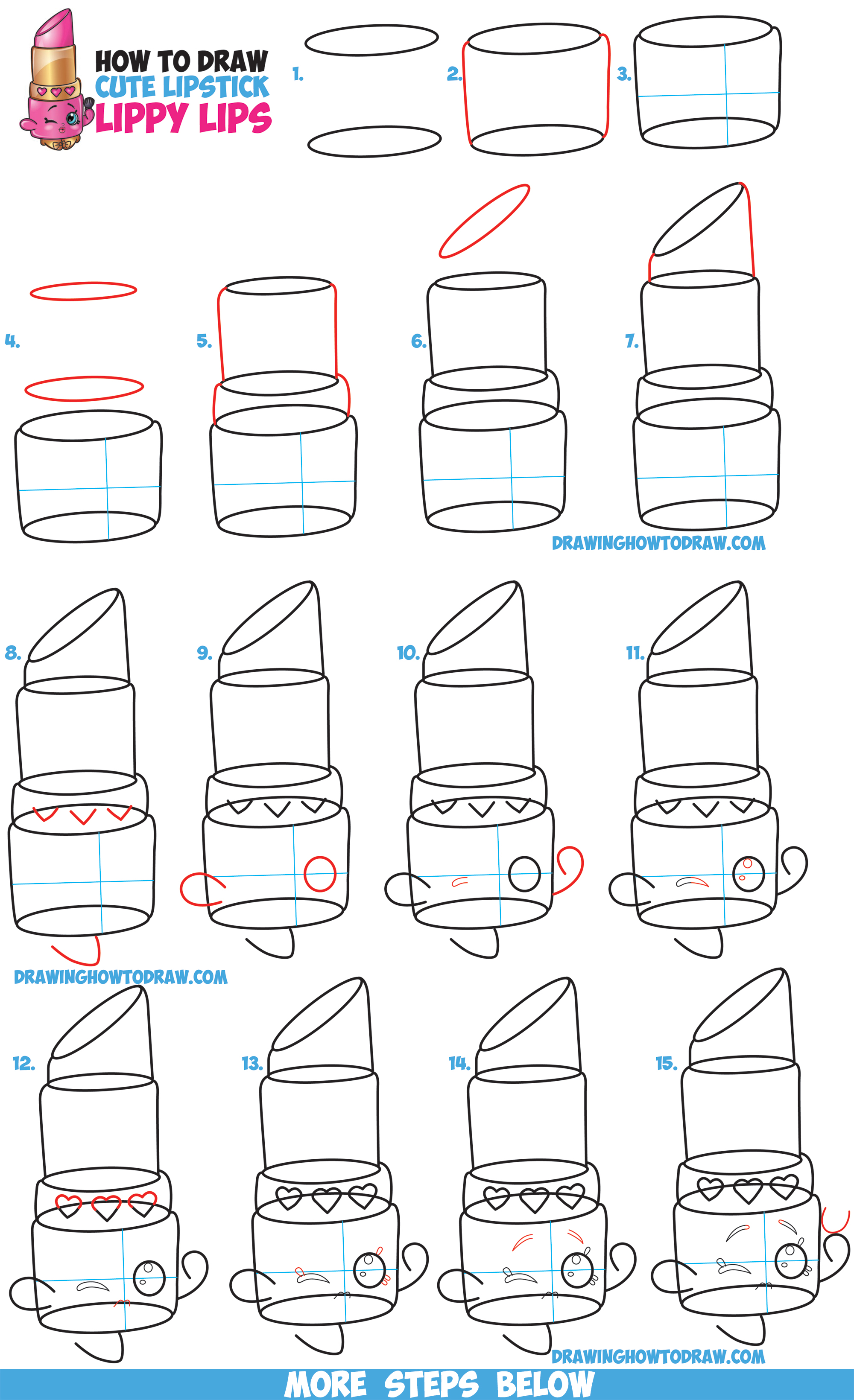 2000x3280 how to draw lippy lips cute lipstick from shopkins - Shopkin Drawings
