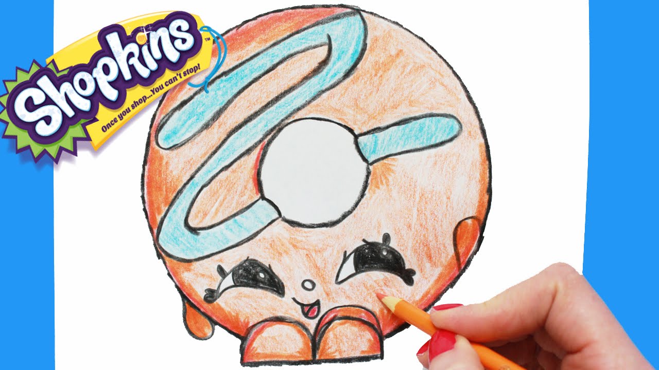 1280x720 how to draw shopkins season dolly donut rare toy caboodle - Shopkins Drawing