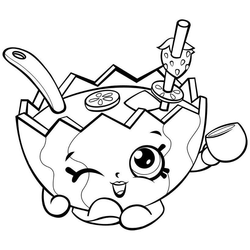 820x820 Shopkins Coloring Pages Simple Drawings Season - Shopkins Drawing Pages