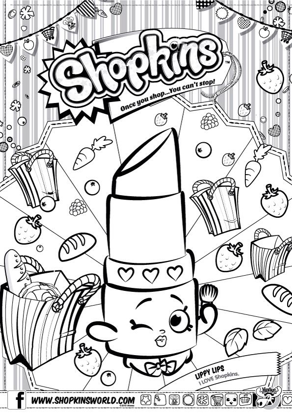 595x842 Shopkins Colour Color - Shopkins Drawing Pages