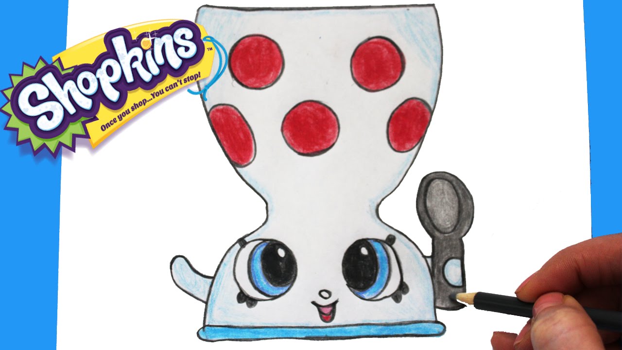 1280x720 How To Draw Shopkins Season Edgar Eggcup Toy Caboodle - Shopkins Season 4 Drawing